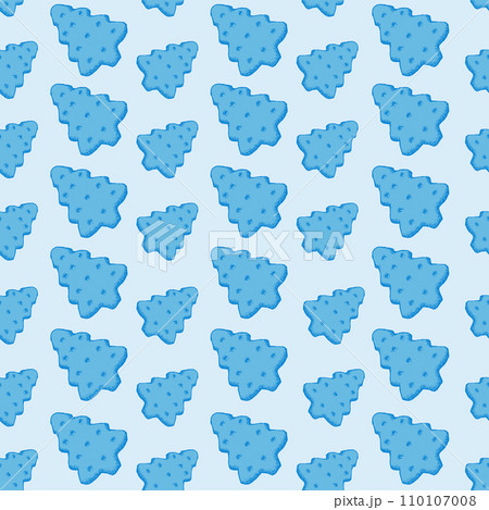 Blue Xmas Sweets Seamless Pattern for Christmas Holiday Scrapbooking or Gift Wrapping Papers. Xmas Texture with Pine Tree Cookies or Biscuits Blue Xmas Sweets Seamless Pattern for Christmas Holiday Scrapbooking or Gift Wrapping Papers. Xmas Texture with Pine Tree Cookies or Biscuits 110107008