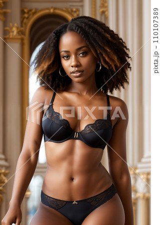 beautiful woman in sexy lingerie 110107389