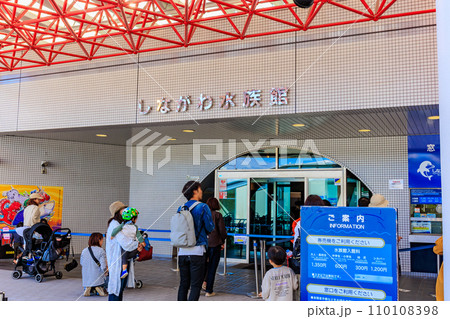 東京　品川区　しながわ区民公園にある しながわ水族館 110108398