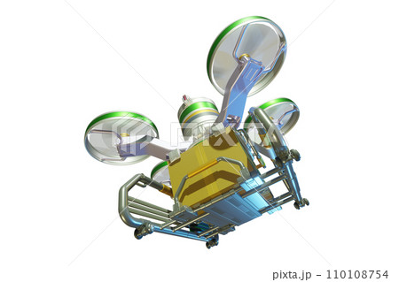 ドローン配達イメージ（透過素材） 110108754