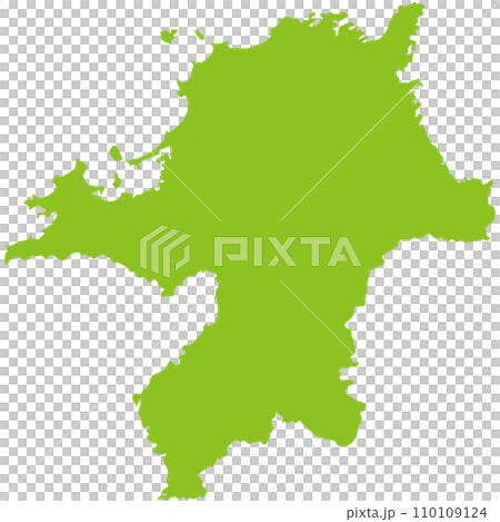 福岡県　観光　地図　アイコン 110109124