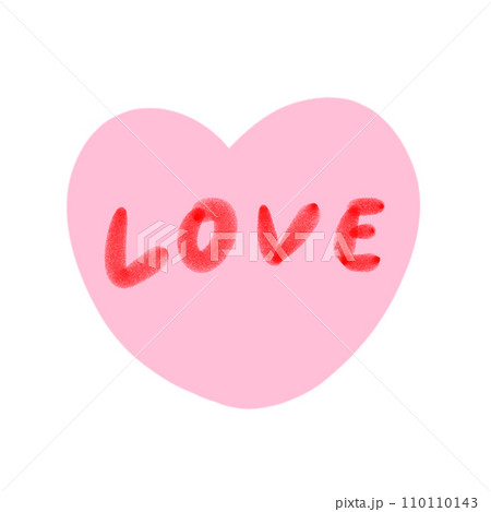 ハート♡♡ LOVEと書かれたハートのアイコンのイラスト素材 [57496414] - PIXTA