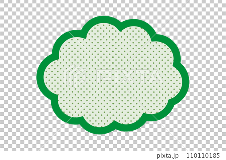 green speech bubble frame 110110185