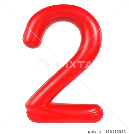 Number Two isolated on white background Number Two isolated on white background 110110328