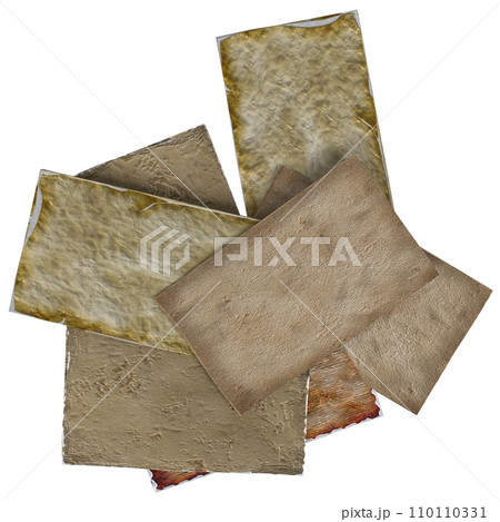 Old Papers isolated on white background 110110331