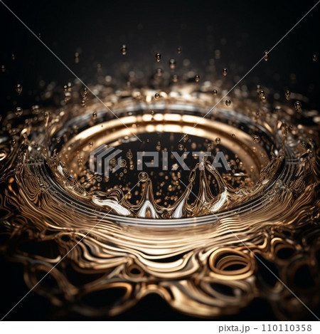 雨 水滴が滴下 ミルククラウン イラスト 雨 水滴が滴下 ミルククラウン イラスト 110110358