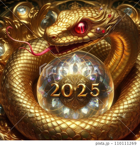 2025 Snake year theme  110111269