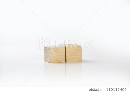 Closeup view of wooden cubes 110112403