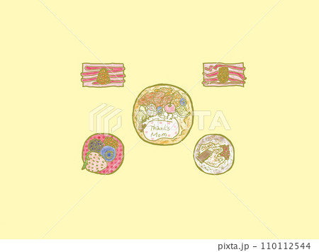 カシスケーキ、ティラミス、ラズベリーケーキ、オレンジクレープ 110112544