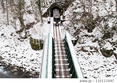 【高山本線】トンネルを抜け鉄橋を渡る特急ひだ11号 【高山本線】トンネルを抜け鉄橋を渡る特急ひだ11号 110112897