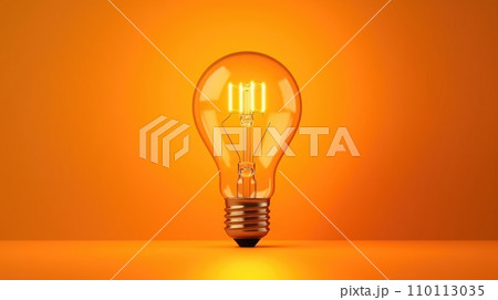 Lightbulb. New ideas inspiration and innovation technology concept. Science and communication concept. Generative AI 110113035