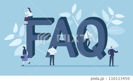 FAQ,お問い合わせイメージ、ビジネスパーソン 110113450