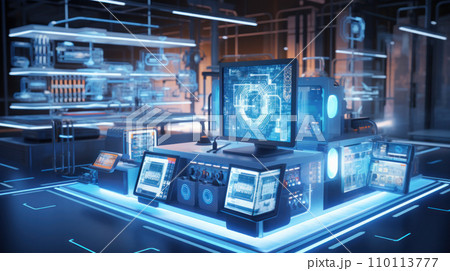 AI-generated content. VEP - Virtual Engineering Platform concept. anywhere from world and installed in internal external servers and enables simple, time oriented, place and time independent 110113777