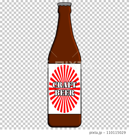 流行可愛的瓶裝啤酒插畫 流行可愛的瓶裝啤酒插畫 110115029