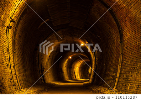 群馬県安中市　アプトの道　歴史あるトンネル 110115287