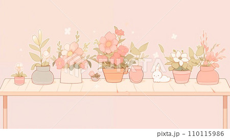 花の壁紙素材 110115986