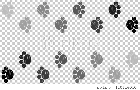 ペットで飼う犬や猫の可愛い肉球イラスト ペットで飼う犬や猫の可愛い肉球イラスト 110116010