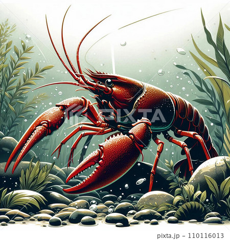 水底のアメリカザリガニ 110116013