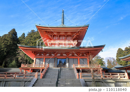 世界遺産　天台宗総本山　東塔比叡山延暦寺法華総持院東塔 110118040