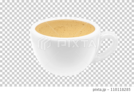 Cafe au lait illustration realistic 110118285