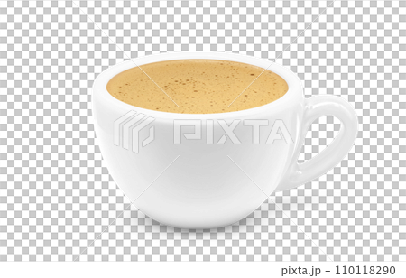 Cafe au lait illustration realistic 110118290