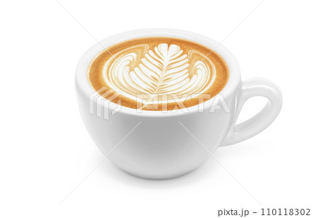 カフェラテのイラスト リアル カフェラテのイラスト リアル 110118302