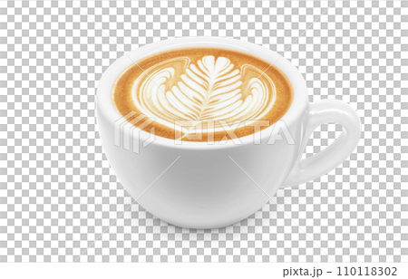 カフェラテのイラスト リアル カフェラテのイラスト リアル 110118302