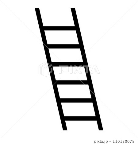 Ladder black vector icon on white background 110120078