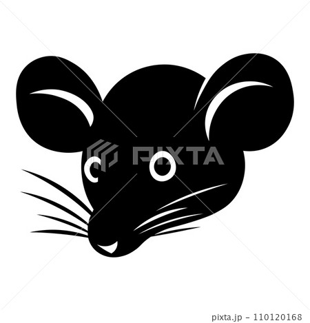 Mouse black vector icon on white background 110120168