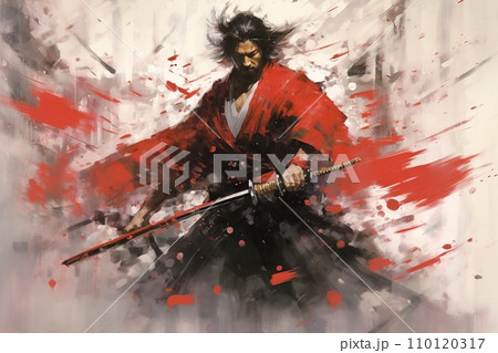 samurai with swords samurai with swords 110120317