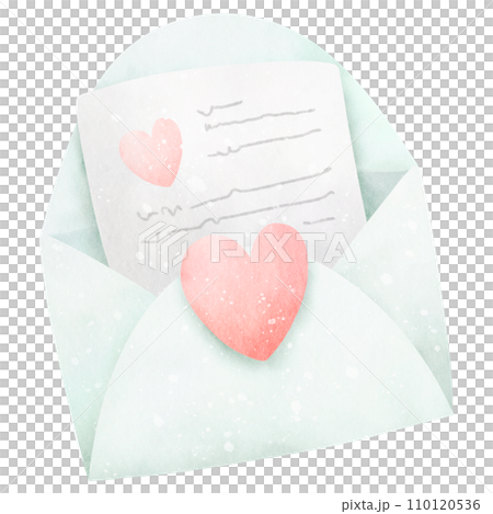 Watercolor love letter 110120536