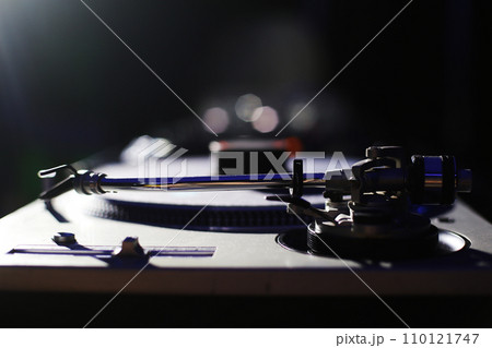 DJ equipment. Nightlife mood. Minimalistic abstract background. Minimalistic abstract background. DJ equipment. Nightlife mood. Minimalistic abstract background. Minimalistic abstract background. 110121747