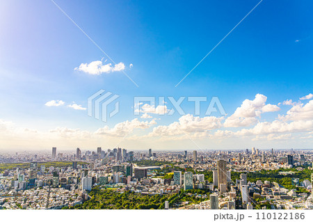 【東京都】青空が広がる新宿副都心 【東京都】青空が広がる新宿副都心 110122186