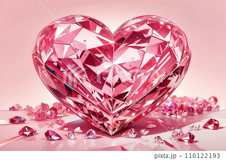 きらめくハートのイラスト調仕上げ きらめくハートのイラスト調仕上げ 110122193