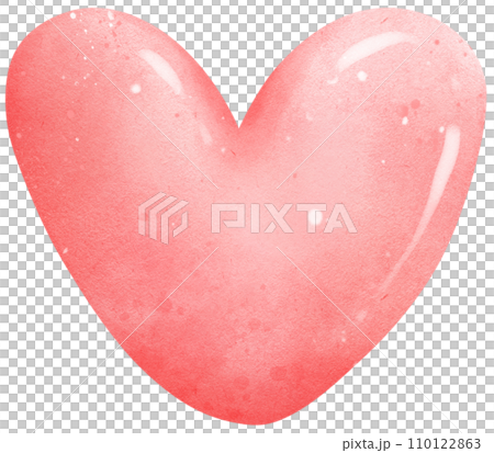 Heart watercolor illustration, valentine's day Heart watercolor illustration, valentine's day 110122863
