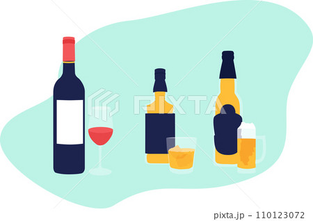 Vector wine and beer Vector wine and beer 110123072