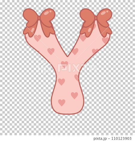 Letter ribbon pink valentine alphabet heart love sweet vintage retro groovy . for birthday party ,baby shower ,event, promo, logo, banner, monogram and poster. Typeset design. 110123903