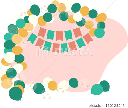 Vector birthday decoration 110123943