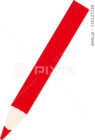 赤鉛筆イラスト 110125198