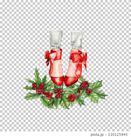 Watercolor fashion legs on high heels illustration. Fashion and style, clothing and accessories. Footwear. Perfect for greetings cards, invitation, poster, party decoration. Watercolor fashion legs on high heels illustration. Fashion and style, clothing and accessories. Footwear. Perfect for greetings cards, invitation, poster, party decoration. 110125945