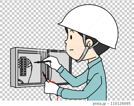 Electrical inspection illustration - Stock Illustration [110126095] - PIXTA