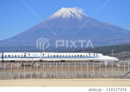 東海道新幹線　三島ー新富士　JR東海　N700A系2000番台　X37編成　SmallA 110127258