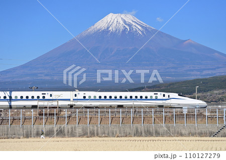 東海道新幹線　三島ー新富士　JR東海　N700S系　J16編成　のぞみ 110127279