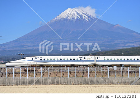東海道新幹線　三島ー新富士　JR東海　N700S系　J20編成　のぞみ 110127281