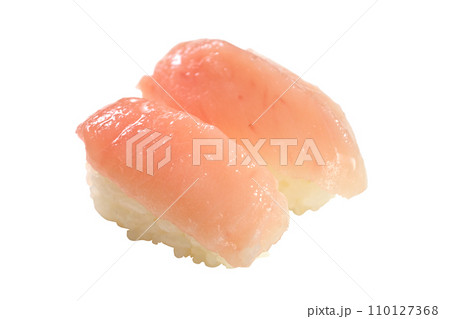 びんちょう鮪の握りずし2貫切り抜き 110127368