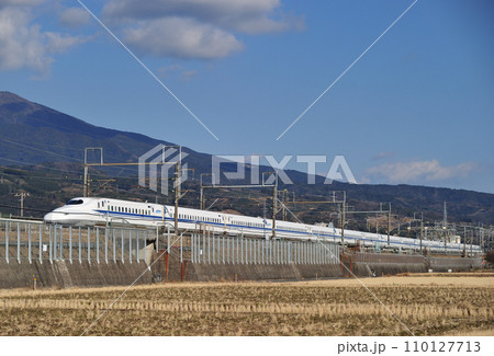 東海道新幹線 三島ー新富士 JR東海 700系0番台 C編成 のぞみ 東海道新幹線 三島ー新富士 JR東海 700系0番台 C編成 のぞみ 110127713