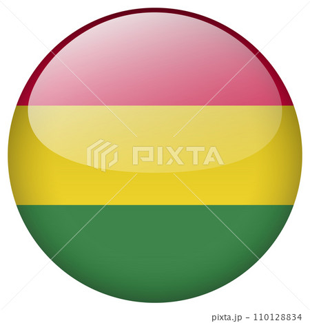 Bolivia flag button. 110128834