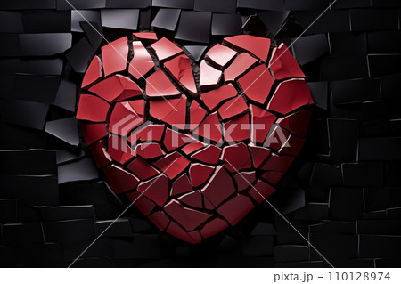 Loneliness and Heartbreak - Symbolic...のイラスト素材 [110128974] - PIXTA