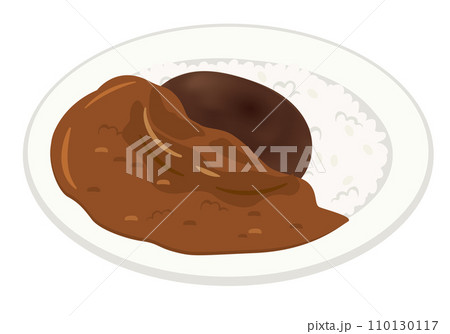 洋食_ハンバーグカレーライス 洋食_ハンバーグカレーライス 110130117