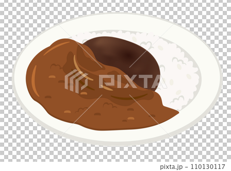 洋食_ハンバーグカレーライス 洋食_ハンバーグカレーライス 110130117